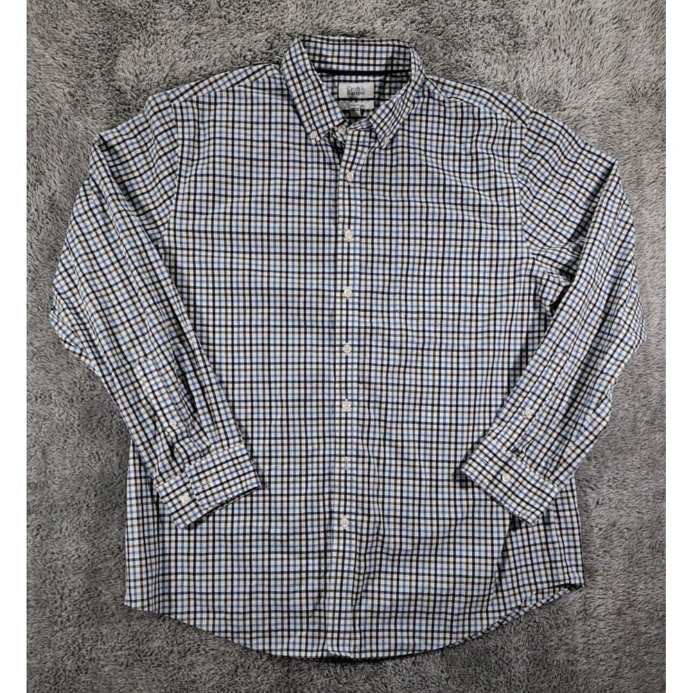 Croft & Barrow Shirt Mens Sz XL Dress Button Up Down Long Sleeve Easy Care - Picture 2 of 10